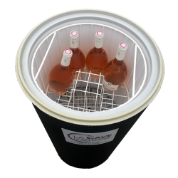 Réfrigérateur Rond 94 * 46 cm - 18 bouteilles -