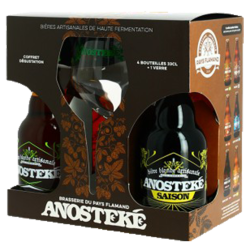 Bières ANOSTEKE Coffret 4*33cl + 1 verre -