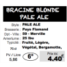 Bières BRACINE BLONDE PALE ALE -6°