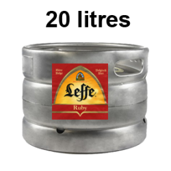Bières LEFFE RUBY 20 litres -5°