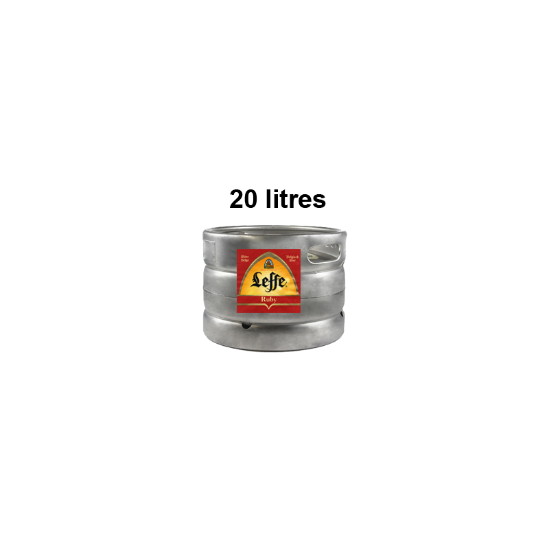 Bières LEFFE RUBY 20 litres -5°