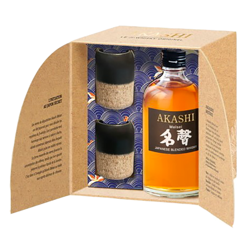 Coffret AKASHI Meïsei + 2 Japanese- Whisky Japonais -40°