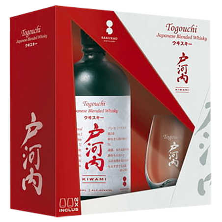 TOGOUCHI KIWAMI Coffret 2 verres- Whisky Japonais -40°