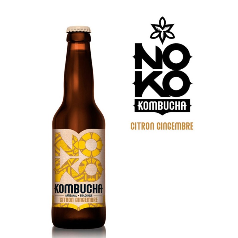 KOMBUCHA NOKO CITRON GINGEMBRE - BIO -6°5