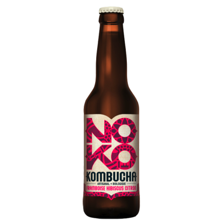 KOMBUCHA FRAMBOISE IBISCUS CITRON - BIO -6°5