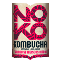 KOMBUCHA FRAMBOISE IBISCUS CITRON - BIO -6°5