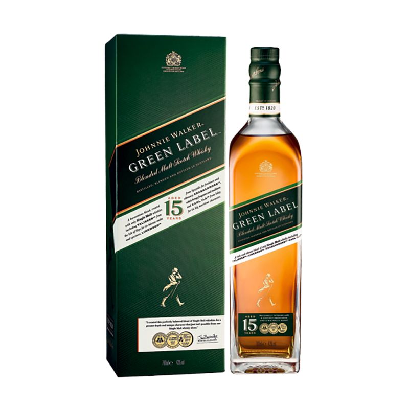 WHISKY JOHNNIE WALKER 15 ans GREEN LABEL -43°