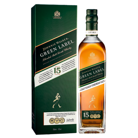 WHISKY JOHNNIE WALKER 15 ans GREEN LABEL -43°