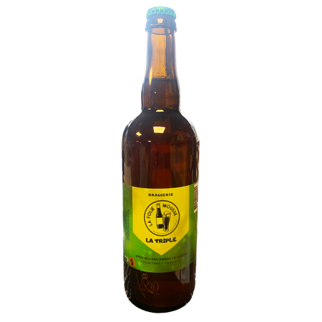 Bières LA FOLIE MOUSSE - TRIPLE -8°