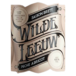 Bières WILDE LEEUW - SAISON BRETT PÊCHE ABRICOT 75cl -6°5