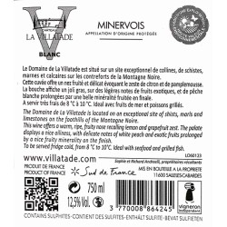 Le V BLANC - Minervois - Château Villatade 2025-12°5