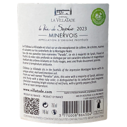 Le VIN DE SOPHIE 1,5L - Minervois - Château Villatade 2023-14°2