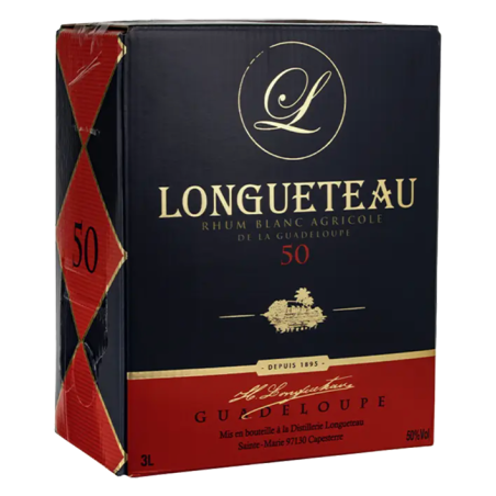 LONGUETEAU Rhum 50° - Bib 3 litres -50°
